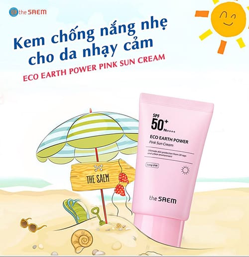 the-saem-hong-eco-earth-pink-sun-cream