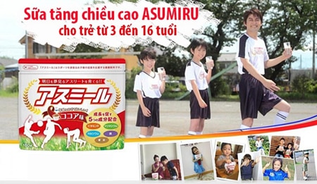 Asumiru là dòng sữa tăng chiều cao cho bé đến từ Nhật Bản