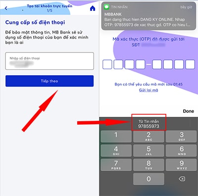 Cách vay tiền trên app MB Bank - bước 4